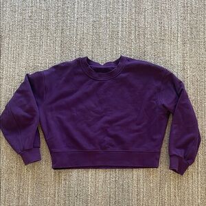 Lululemon Deep Purple Crew Neck Sweatshirt